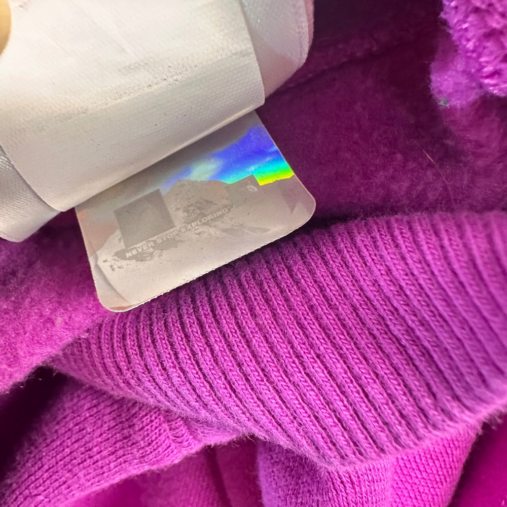 The North Face Hoodie Womens XXL Purple Walls Are Meant For Climbing Graphic - Picture 12 of 13